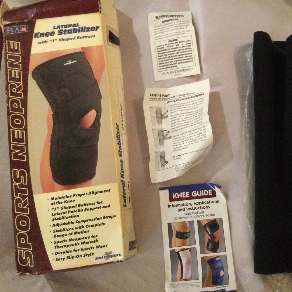 LATERAL KNEE STABILIZER WITH J -SHAPED BUTTRESS SIZE L